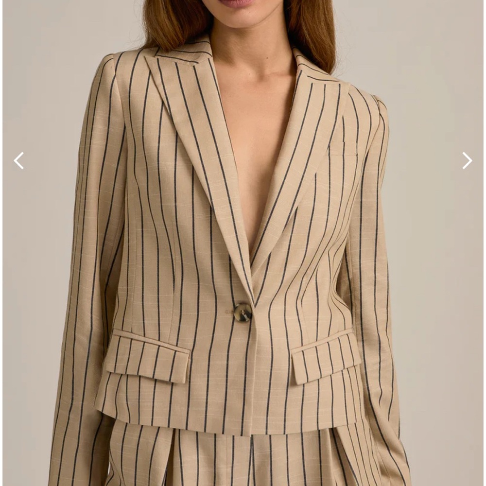 Favorite Daughter Miranda Striped Tan Blazer